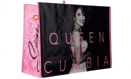 That product is a reusable tote bag celebrating the “Queen of Cumbia.”