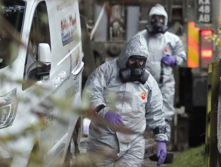 Military forces continue investigations Monday into the nerve agent poisoning of Sergei Skripal and his daughter, Yulia. U.K. Prime Minister Theresa May says it is "highly likely" that it was carried out by Russia.