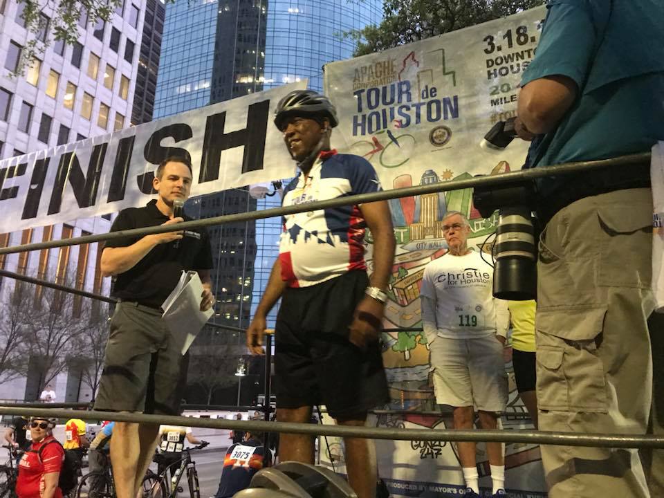 Houston Mayor Sylvester Turner participated in the 13th edition of the Tour de Houston on March 18, 2018.