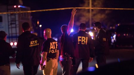 Police maintain a cordon near the site of an incident reported as an explosion in southwest Austin, Texas, on Sunday.