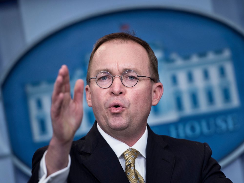Mick Mulvaney, interim director of the Consumer Financial Protection Bureau, wants to give Congress prior approval of any major new rules created by the bureau.