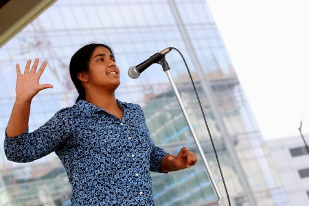 Rukmini Kalamangalam is  Houston's third Youth Poet Laureate.