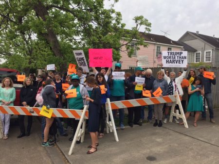 Protesters heckle Ben Carson, Greg Abbott during press conference in Southside Place