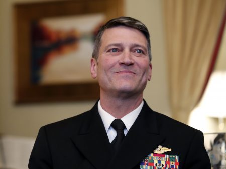 U.S. Navy Rear Adm. Ronny Jackson's nomination appears in jeopardy amid "serious allegations" about his workplace behavior, according to several senators and aides.