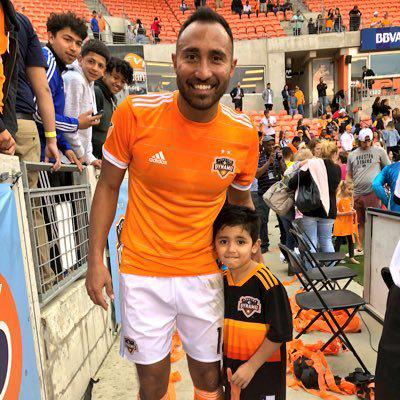 2018 Houston Dynamo Arturo Alvarez #12 Game Used Signed Orange Jersey M  DP38509