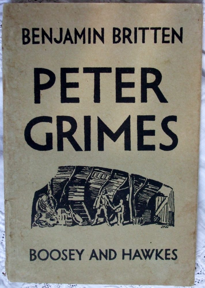Early edition of the libretto for Britten's "Peter Grimes"