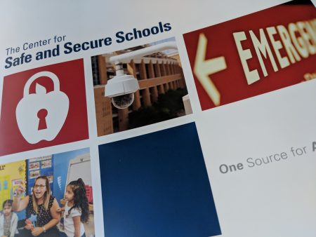 A flyer from the Center for Safe and Secure Schools distributed at a school safety seminar held by the Harris County Department of Education on June 6, 2018.