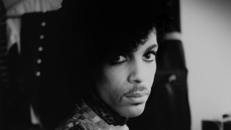 Prince, backstage during his 1999 tour.