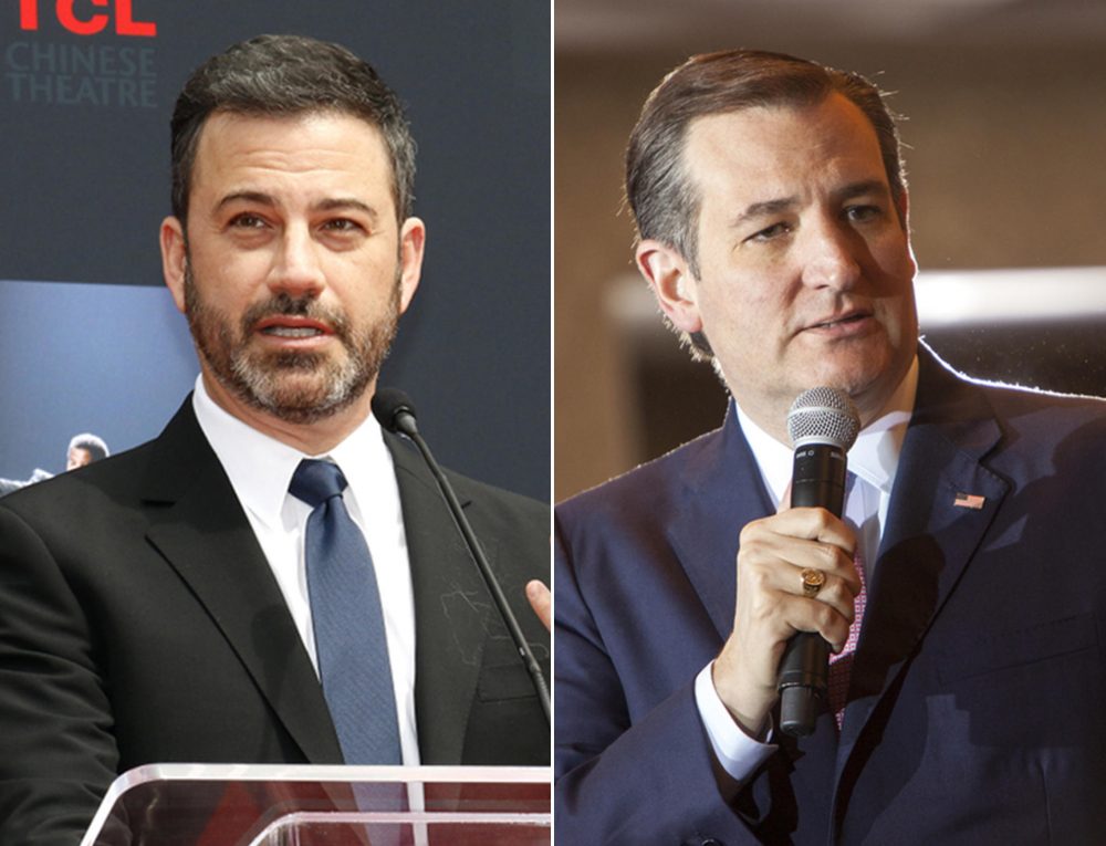 Kimmel Vs. Cruz The Late Night Host And Texas Senator Will Settle