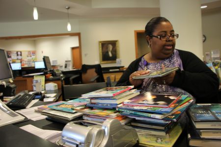 Librarian Tina Briscoe has worked at the Houston Public Library for the past 17 years.
