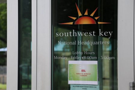 Southwest Key headquarters in Austin on June 19, 2018.