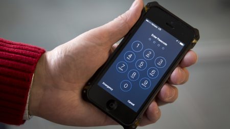 An iPhone seen in Washington. The Supreme Court ruled that police need a warrant to track location information through cellphones.