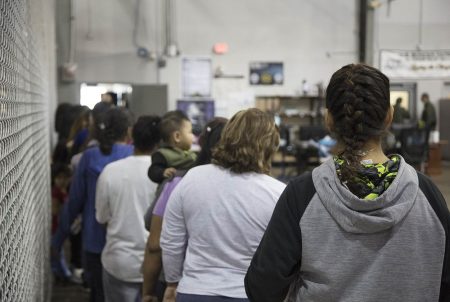 Undocumented immigrant children at a U.S. Border Patrol processing center in McAllen, Texas.