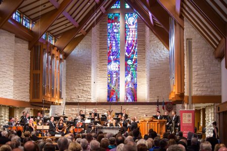 Concert photo of the River Oaks Chamber Orchestra