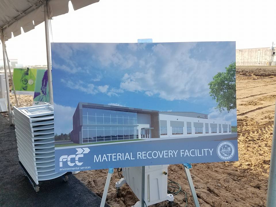 This photo shows a rendering of Houston’s new recycling facility, which is scheduled to start operating in March 2019.