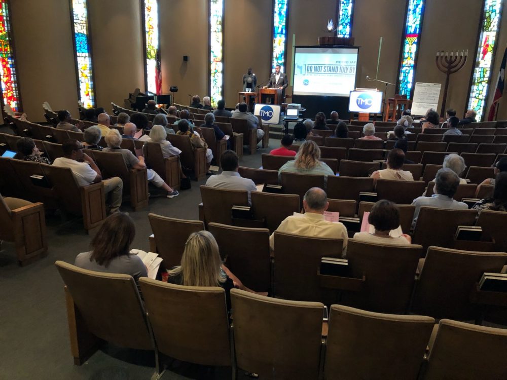 The Metropolitan Organization held an event on July 26, 2018, to encourage the City of Houston to join the ‘Do Not Stand Idly By’ campaign, which promotes gun safety focusing on the role companies that make firearms can play.