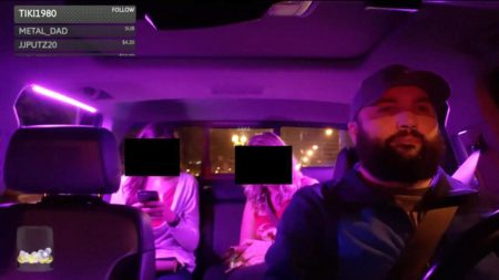 Uber Driver Livestreams Passengers