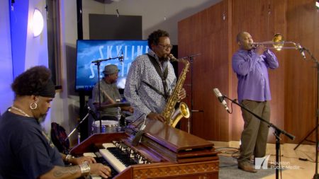 The Houston Jazz Collective All Stars perform in the Geary Studio