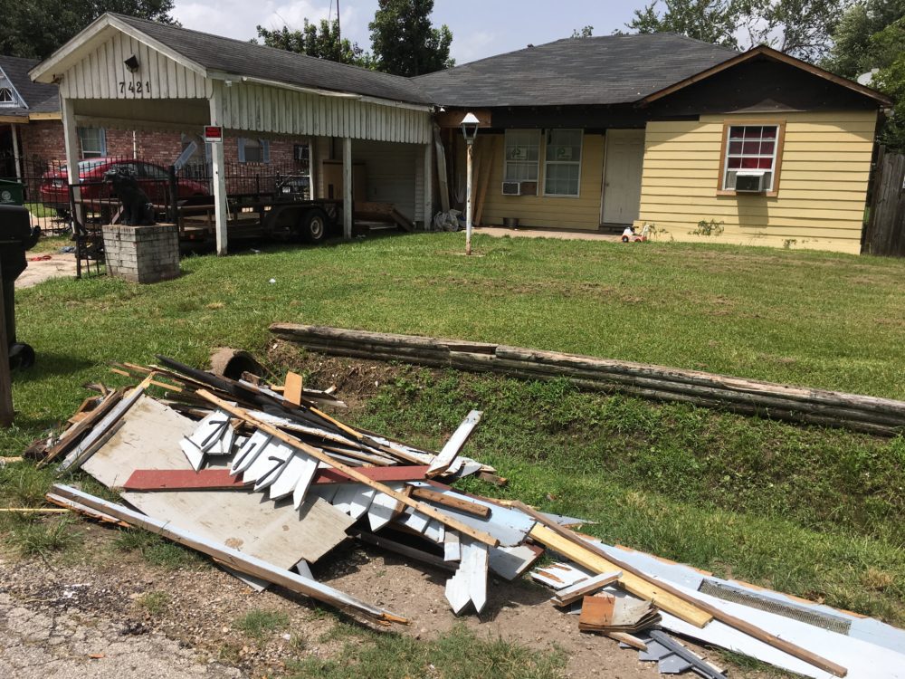 Many homeowners in Houston's Kashmere Gardens community are still rebuilding after Harvey.