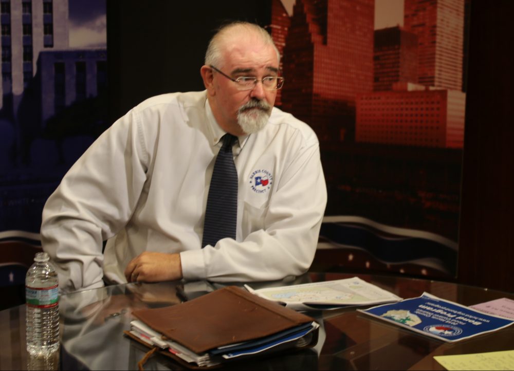 Harris County Precinct 4 Commissioner Jack Cagle moments before a taping of "Red, White and Blue" at Houston Public Media on Sept. 6, 2018.