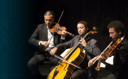 The Paris-based Grimbert-Barré Trio, featuring brothers Romuald, Jonathan and Maxence Grimbert-Barré, will make their Houston debut with Jonathan Grimbert-Barré's “Triple Concerto for String Trio and Orchestra" on Sept. 14, 7pm at the University of Houston.