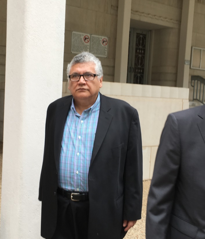 Manuel LaRosa-Lopez leaves the Montgomery County Courthouse, in Conroe, after being arraigned on October 9, 2019.