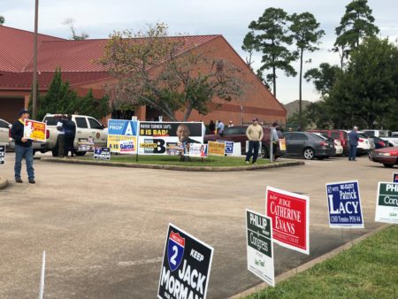 An early voting location in Greater Houston.