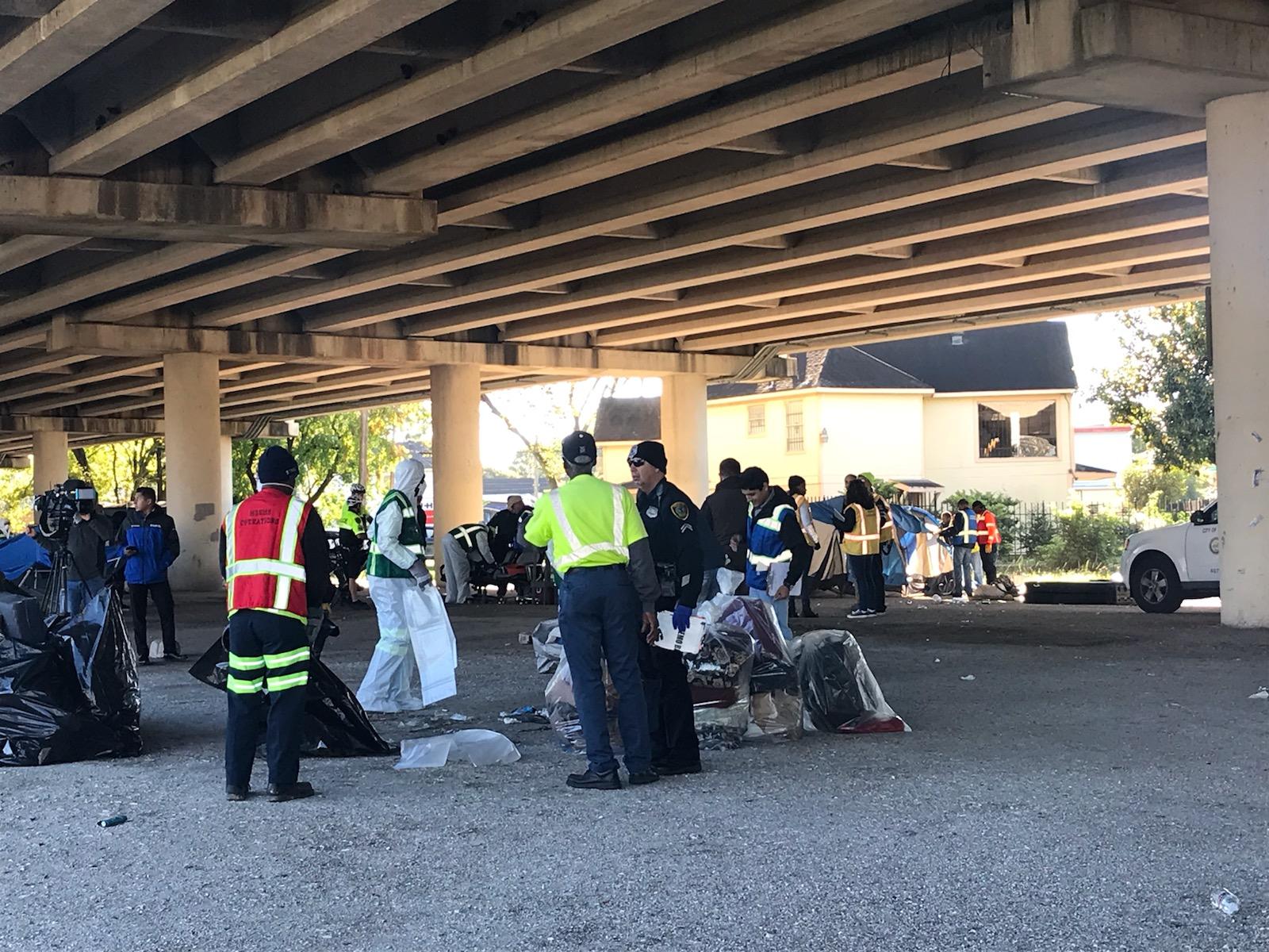 As Cold Weather Continues Advocates Keep Homeless In Mind Houston   Photo 1 Of Former Homeless Camp At Wheeler Avenue Tanya Makany Rivera City Of Houston 