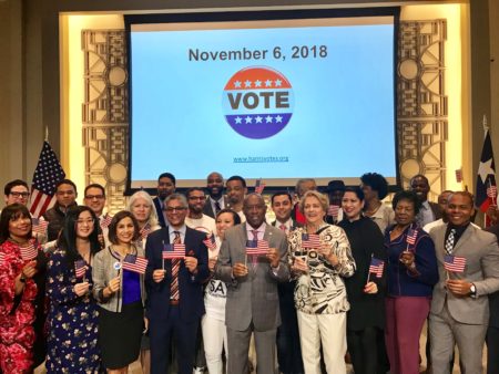 Mayor Turner joined civic engagement groups to encourage voter turnout on election day, November 6th.