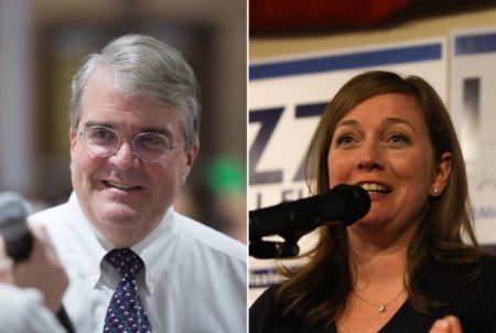 U.S. Rep. John Culberson, R-Houston, and Lizzie Pannill Fletcher, his challenger in TX-7.