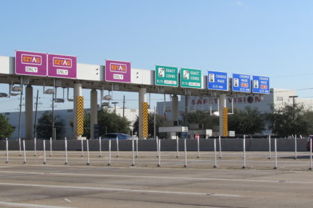 Central Toll Plaza on the Sam Houston Tollway.