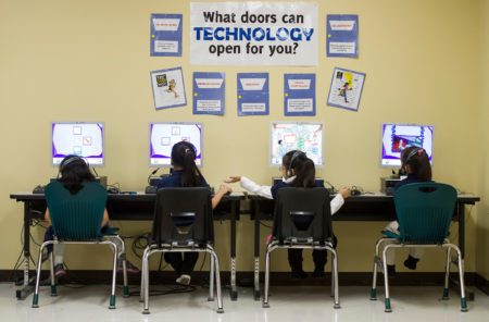 Students in technology class at Walnut Bend Elementary school. There's growing demand for computer science teachers at all grade levels in Greater Houston.