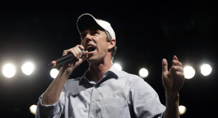 FILE - In this Nov. 5, 2018, file photo, Rep. Beto O'Rourke, D-El Paso, the 2018 Democratic candidate for U.S. Senate in Texas, speaks during a campaign rally in El Paso, Texas. Southern politics was a one-party affair for a long time. But now it’s a mixed bag with battlegrounds emerging in states with growing metro areas where white voters are more willing to back Democrats. (AP Photo/Eric Gay, File)