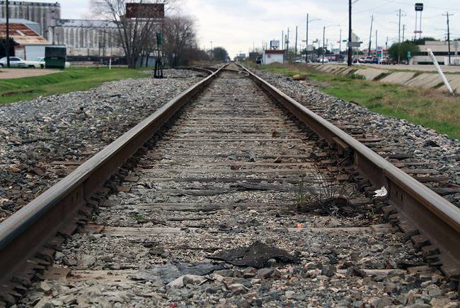 A high-speed Texas train is planned to run near railroad tracks along Hempstead Road in northwest Houston.
