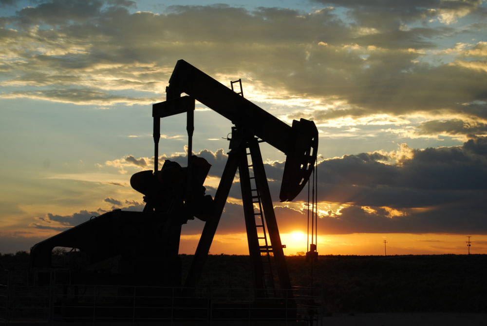 An oil pumpjack in West Texas.