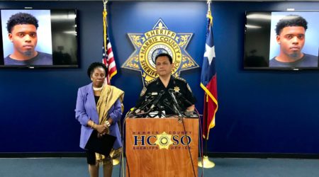 Harris County Sheriff Ed Gonzalez held a press conference on January 6, 2019, to provide an update on the investigation or the murder of 7-year-old Jazmine Barnes. U.S. Representative Sheila Jackson Lee, D-Texas, also attended the press conference.