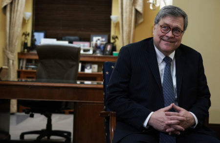 Attorney General nominee William Barr met with lawmakers on Capitol Hill in Washington, D.C., last week. His confirmation hearing is on Tuesday.