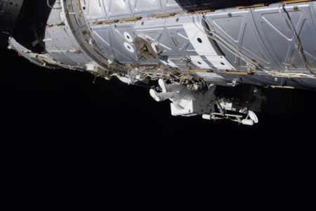 An Astronaut on a Spacewalk