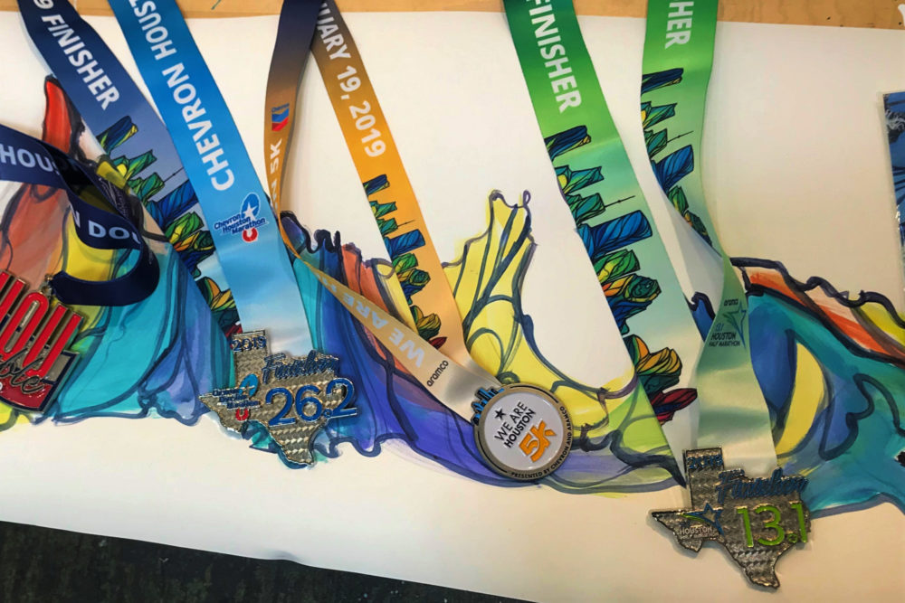 Houston Marathon Medals