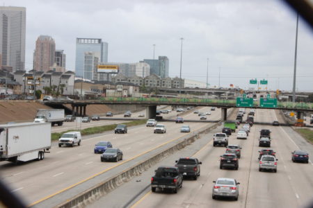 I-69 at I-45 near downtown Houston.