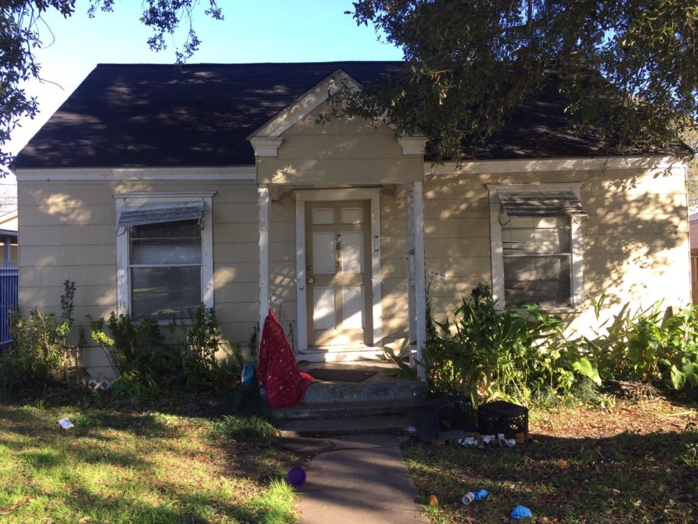 The Pecan Park house where four police officers were shot on January 28, 2019 while serving a search warrant. 