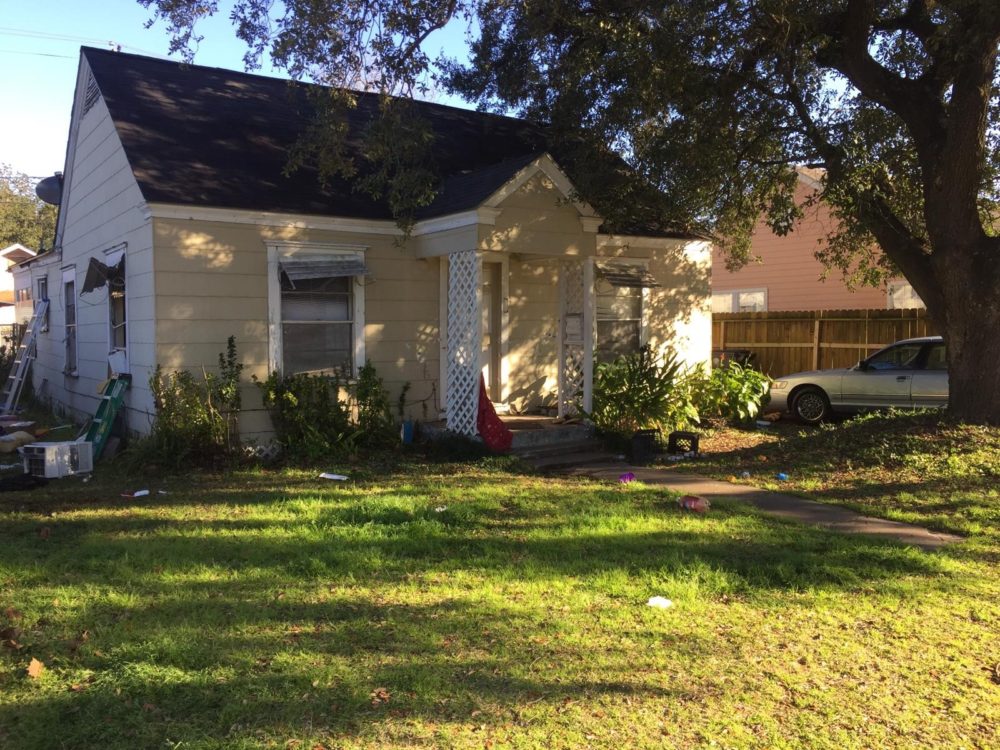 The Pecan Park house where four police officers were shot on January 28, 2019 while serving a search warrant. 