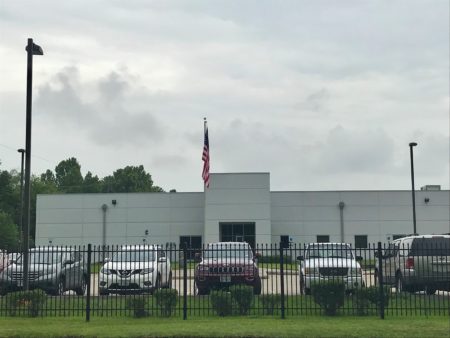 An ICE detention facility off Greens Road in north Houston.