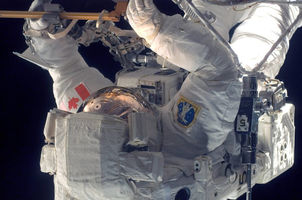 Astronaut Dave Williams on a Spacewalk
