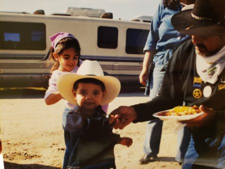 Trail riders traveled to Houston from Reynosa, Texas for the rodeo. Many of their family members met up with them for camp outs along the way.