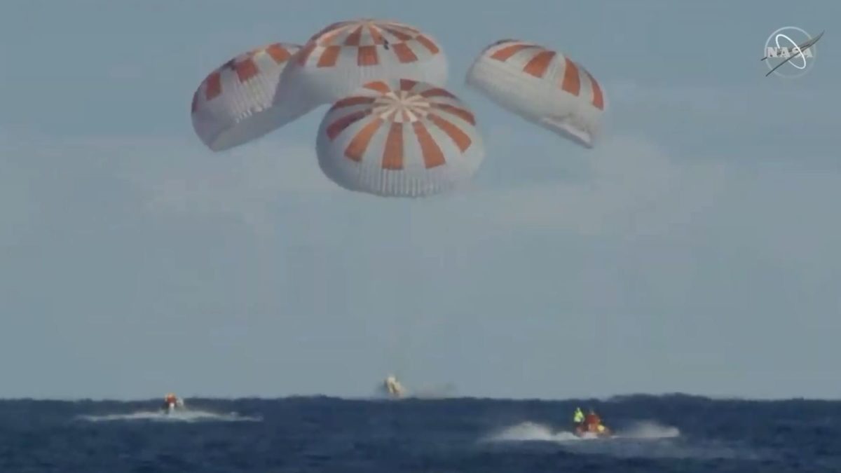 Watch: SpaceX Crew Dragon Splashes Down In Atlantic Ocean – Houston ...