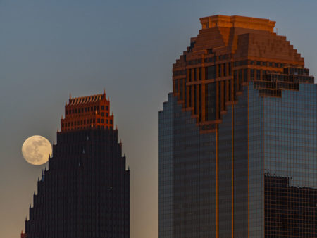 The Moon Over Downtown