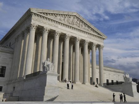 The U.S. Supreme Court in Washington where the justices ruled that the government can detain certain immigrants without bond hearings.
Susan Walsh/AP