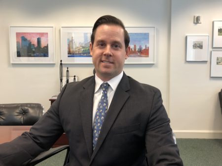 City of Houston Controller Chris Brown during an interview granted to Houston Public Media in March 2019.