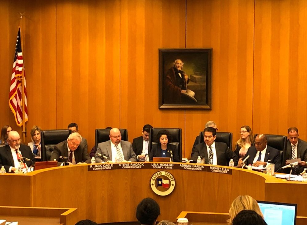 The Harris County Commissioners Court voted to sue ITC over the fire at its Deer Park petrochemical facility during the meeting held on March 26, 2019.